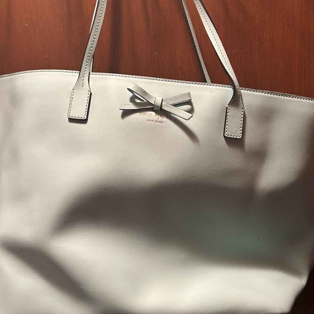 kate spade Light blue Tote with Bow Detail